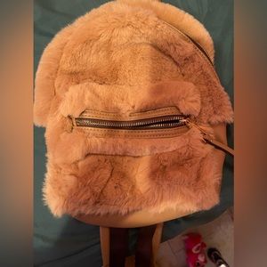 Fur backpack